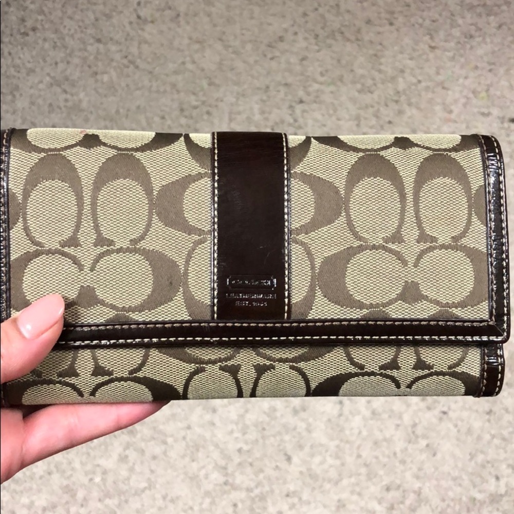 Coach Wallet with Checkbook Holder